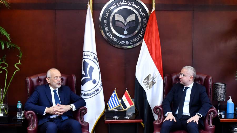 الهيئة العامة للاستثمار تبحث تعزيز الشراكة الاستثمارية مع اليونان