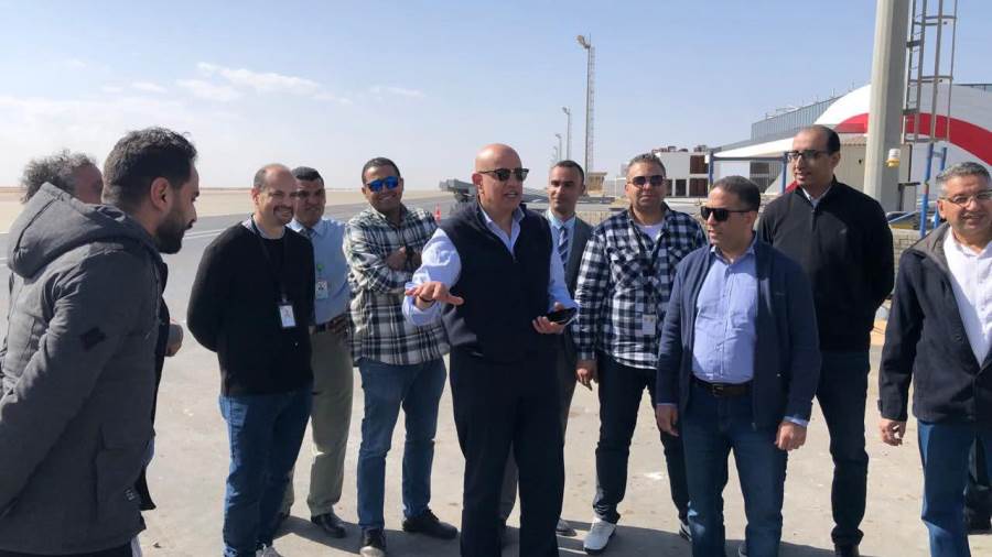 النشار يطمئن على جاهزية مطار العلمين الدولي في أولي أيام عيد الفطر المبارك