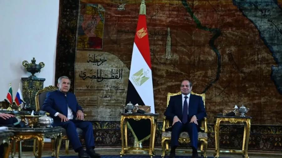 السيسي يستقبل رئيس تتارستان ويبحثان توسيع التعاون الاقتصادي والتعليمي بين مصر وروسيا