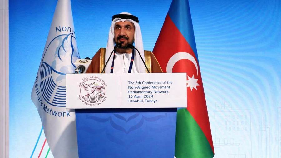 رئيس البرلمان العربي يطالب الشبكة البرلمانية لحركة عدم الانحياز بموقف حازم تجاه قانون إعدام الأسري