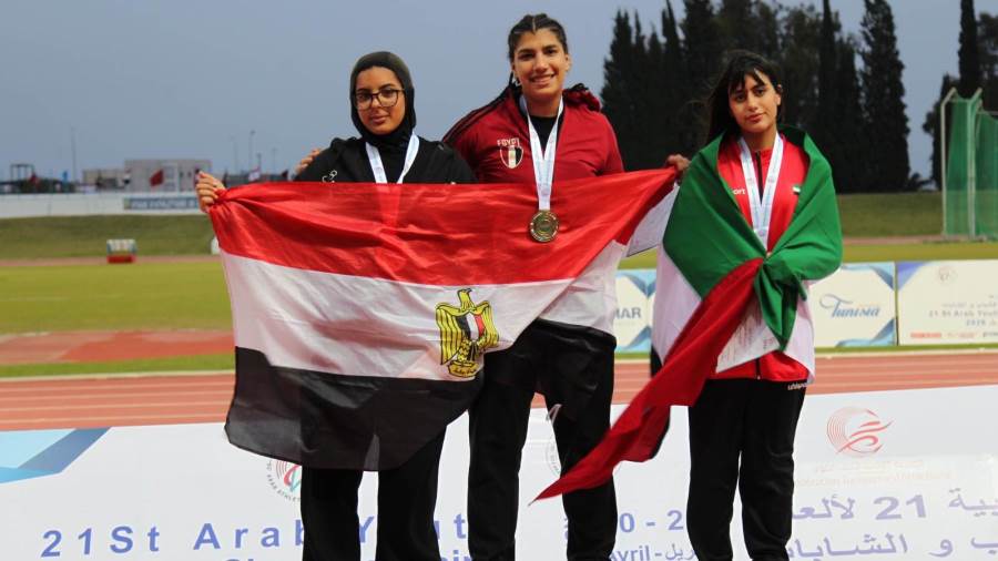 3 ميداليات جديدة لمنتخب ألعاب القوى بالبطولة العربية بتونس 