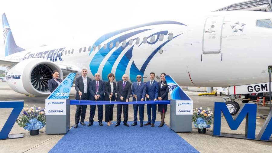 مصر للطيران تتسلّم أولى طائرات بوينج B737-8Max في إطار خطتها للتحديث الشامل لأسطولها الجوي