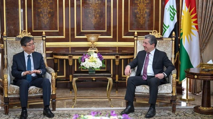 مسرور بارزاني يستقبل القنصل العام الكوري لدى أربيل 