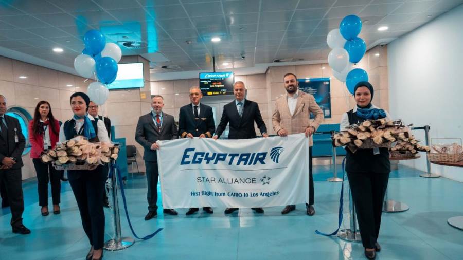 مصر للطيران تضيف نقطة جديدة إلى شبكة خطوطها الجوية.. انطلاق أول رحلة مباشرة من القاهرة إلى لوس أنجلوس