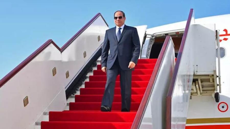 الرئيس السيسى يعود إلى أرض الوطن بعد مشاركته فى قمة مجموعة السبع بفرنسا