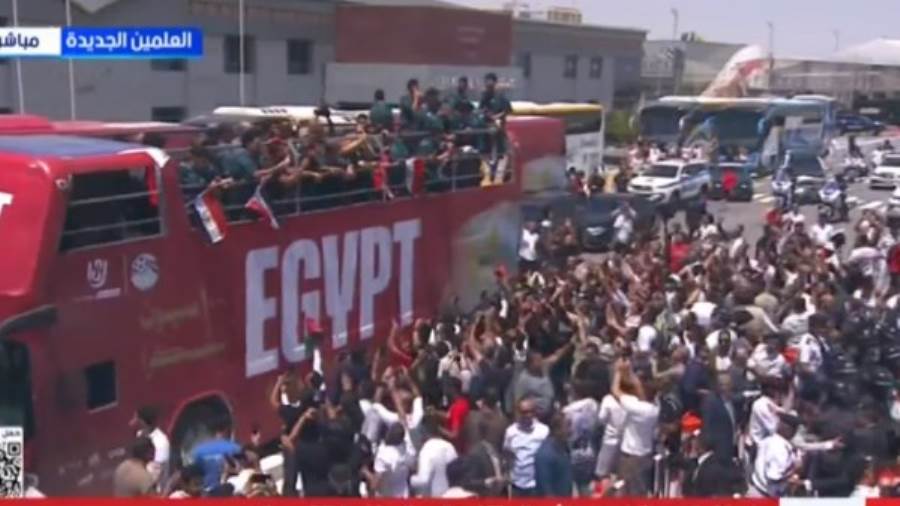 شرفتونا..استقبال جماهيري حاشد لمنتخب مصر بعد العودة من المشاركة في كأس العالم