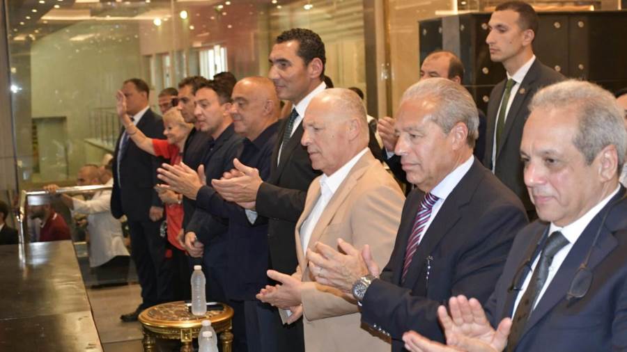 وزير الشباب والرياضة يشهد حفل تكريم المنتخب الوطني باستاد القاهرة بعد الإنجاز التاريخي في كأس العالم