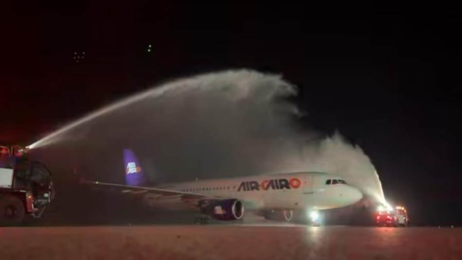 مطار العلمين الدولي يستقبل أولى رحلات Air Cairo القادمة من موسكو