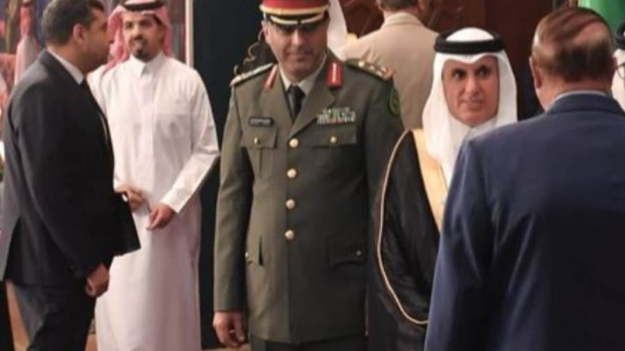 السفير عبدالعزيز مطر يرحب بالمشاركين في احتفال اليوم الوطني السعودي بالقاهرة