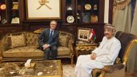 السفير عبد الله الرحبي يستقبل سفير  لاتفيا بالقاهرة