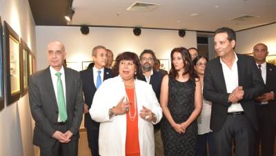 وزير الثقافة افتتحت معرض أحمد فؤاد سليم الاستيعادي في الذكرى العاشرة لرحيله بمجمع الفنون