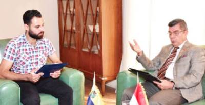 ويلمر بارينتوس سفير فنزويلا بالقاهرة: الوضع السياسى فى فنزويلا يتميز بالاستقرار والعلاقات مع مصر قوية