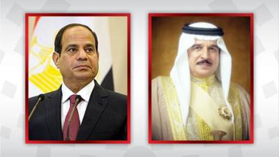 ملك البحرين يتلقى اتصالا هاتفيا من الرئيس السيسي لتهنئة علي خطوة السلام إسرائيل