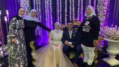 د. أماني الموجي تهنئ أختها الأستاذة إلهام الموجي على حفل خطوبة نجلها المهندس أحمد سلام على المهندسة هدير ياسين