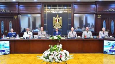 السيسى يترأس اجتماع المجلس الأعلى للقوات المسلحة لمناقشة مكافحة الإرهاب