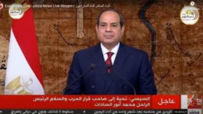 السيسى: القوات المسلحة سطرت ملحمة وطنية فى حفظ تراب الوطن