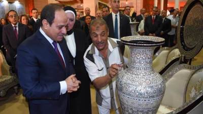 متحدث الرئاسة: الرئيس يفتتح معرض تراثنا صباح اليوم 