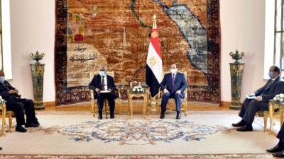 السيسي يستقبل رئيس ناميبيا الأسبق