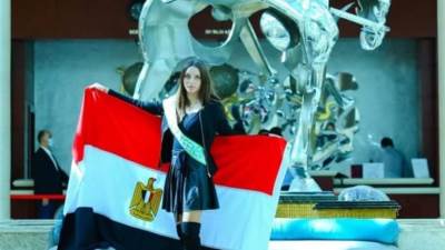 وصول ملكة جمال مصر للمشاركة فى مسابقة ملكات جمال السياحة والبيئة بالغردقة