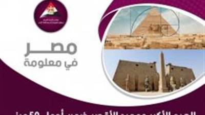 الوزراء: الهرم الأكبر ومعبد الأقصر ضمن أجمل 50 مبنى في العالم