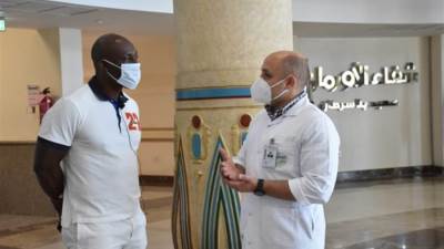 النجم العالمى جيمى جان لويس يدعم أطفال مستشفي شفاء الأورمان لسرطان الأطفال