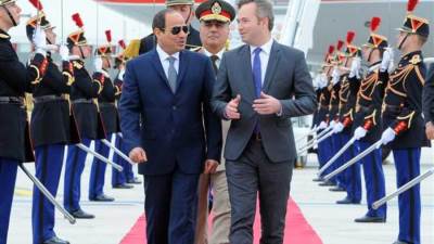 الرئيس السيسى يصل العاصمة الفرنسية باريس