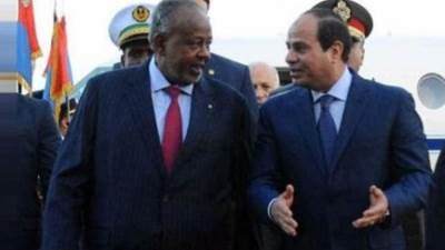 الرئيس السيسى: اتفقت مع رئيس جيبوتى على زيادة التبادل التجارى بين بلدينا