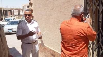 رئيس جهار بدر: تنفيذ 21 قرار غلق وتشميع لمحال تجارية وشقق بالمدينة