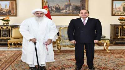 الرئيس السيسي يستقبل سلطان طائفة البهرة بالهند