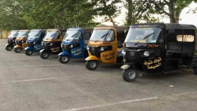 حملات العبور تتحفظ على 150 "توك توك" و100 تروسيكل خاص بالنباشين