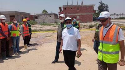 رئيس مياه الاسكندرية يتفقد مشروع إحلال وتجديد خط الكيلو 71 بمبادرة حياة كريمة