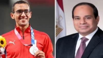 السيسي يمنح كيشو ومدربه وسام الرياضة من الطبقة الثالثة