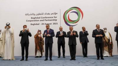 ننشر النص الكامل للبيان الختامي باجتماع المشاركون في مؤتمر بغداد للتعاون والشراكة 