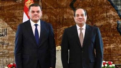 السيسى يستقبل رئيس حكومة الوحدة الوطنية الليبية بقصر الاتحادية