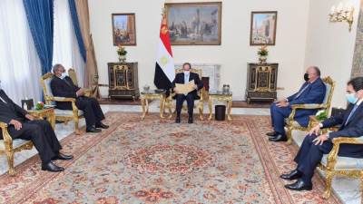 الرئيس السيسي يتلقي رسالة خطية من الرئيس الكونغولي تشيسيكيدي الرئيس الحالى للاتحاد الافريقي"