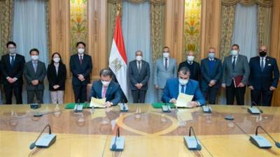 وزير الإنتاج الحربي يشهد توقيع مذكرة تفاهم بين الإنتاج الحربي ومؤسسة البيئة الكورية