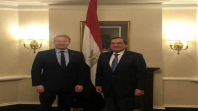 وزير البترول يجرى مباحثات مع رئيس بكتل العالمية على هامش مشاركته فى مؤتمر البترول العالمى