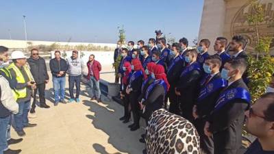 زيارة طلاب جامعة دمنهور لنفق 3 يوليو الجديد