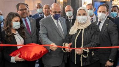 القباج تفتتح فرع طيبة لبنك ناصر الاجتماعي بمحافظة الأقصر