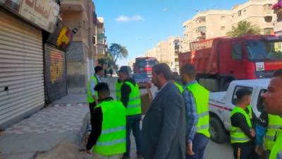 جهاز 6 أكتوبر يشن حملتين بالقطاعين الشرقي والجنوبي لإزالة التعديات والمخالفات