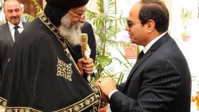  الرئيس السيسى يبعث ببرقية تهنئة إلى البابا تواضروس الثانى بمناسبة عيد القيامة 