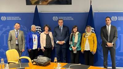 علي هامش مؤتمر "العمل الدولي" بجنيف.. سعفان يستعرض مع كبار المسئولين التقديم الذي أحزرته مصر في معايير العمل الدولية