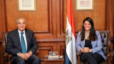 وزيرا التعاون الدولي والتموين يبحثان مع بعثة البنك الدولي إجراءات تفعيل اتفاق تعزيز الأمن الغذائي بقيمة 500 مليون دولار