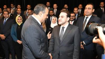 وزير الإنتاج الحربي يستقبل وفد الدفعة الرابعة من البرنامج الرئاسي لتأهيل الشباب للقيادة