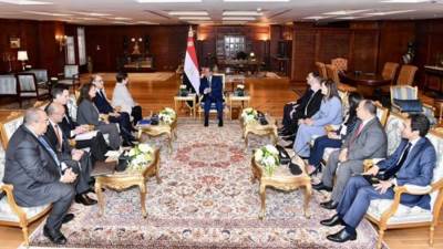 على هامش قمة المناخ.. الرئيس السيسي يستقبل "كريستالينا جورجييفا" المدير التنفيذي لصندوق النقد الدولي