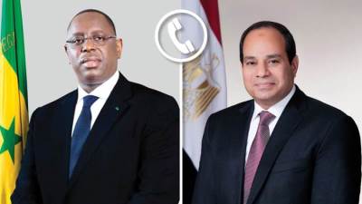 السيسي يتلقى اتصالا من رئيس جمهورية السنغال