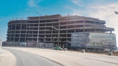 البطل للتطوير العقاري تنهي خرسانات أكبر مبنى اداري بالحي الحكومي بالعاصمة الإدارية 