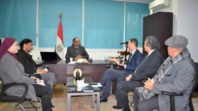  نائب لوزير الإسكان يبحث مع ممثلي الاتحاد الأوروبي سبل تعزيز التعاون فى قطاع المياه والصرف الصحى