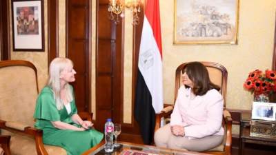 وزيرة الهجرة تلتقي سفيرة أيرلندا بالقاهرة بحث سبل تعزيز التعاون الثنائي المشترك