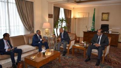 أبو الغيط يستقبل المبعوث الرئاسي السوداني